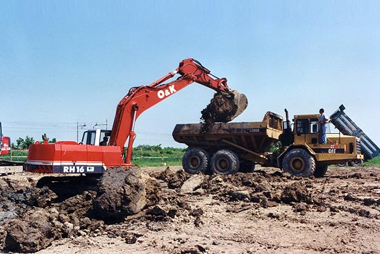 Lavori di costruzione discarica
