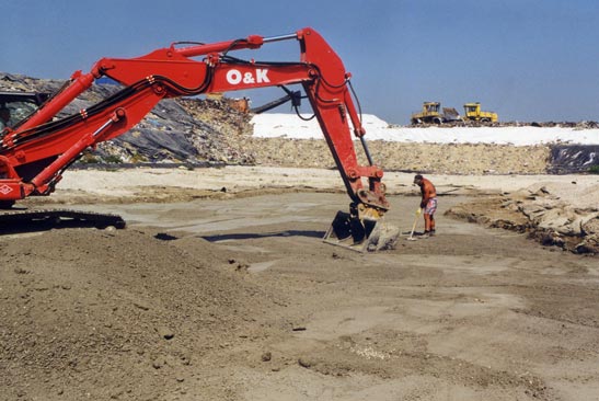 Lavori di costruzione discarica
