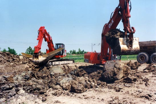 Lavori di costruzione discarica 