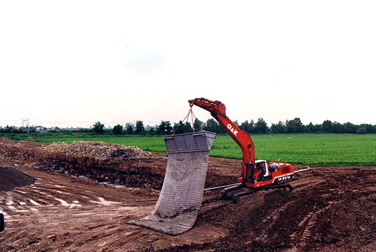 Lavori di costruzione discarica