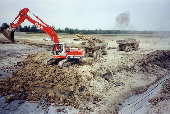 Lavori di costruzione discarica