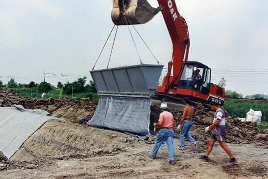 Lavori di costruzione discarica