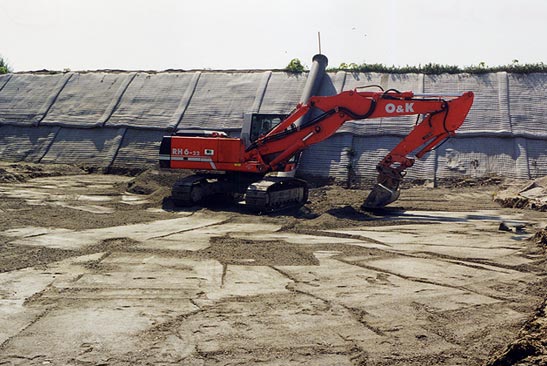 Lavori di costruzione discarica